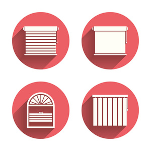 百叶窗图标.泡泡,垂直和卷照片