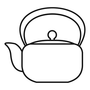 中国茶壶图标, 轮廓样式