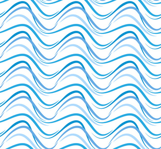无缝的蓝色波浪模式的背景水流