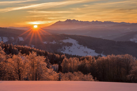 Beskid Sadecki 山脉波兰喀尔巴阡山