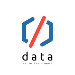 在六边形的开发者的程序括号图标照片