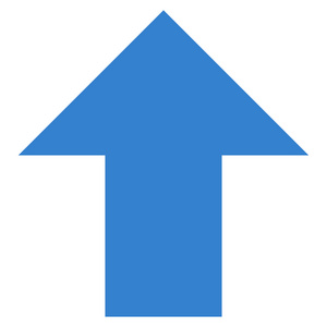 平面矢量图标向上箭头照片