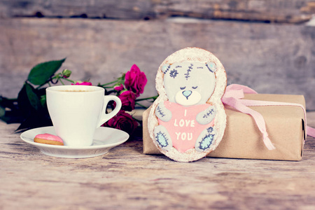 饼干的心，情人节，情人节 母亲节 礼物 惊喜 心的礼物