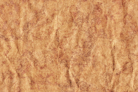 皱巴巴的棕色牛皮纸回收斑驳 Grunge 纹理