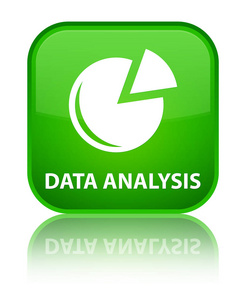数据分析 图形图标 特殊绿色方形按钮