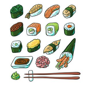 寿司手绘