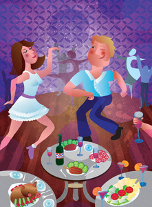 酒会派对图片-酒会派对素材-酒会派对插画-摄图新视界