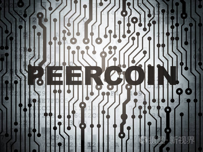 Blockchain 理念 电路板 Peercoin