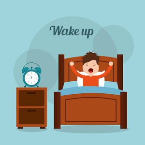 起床困图片