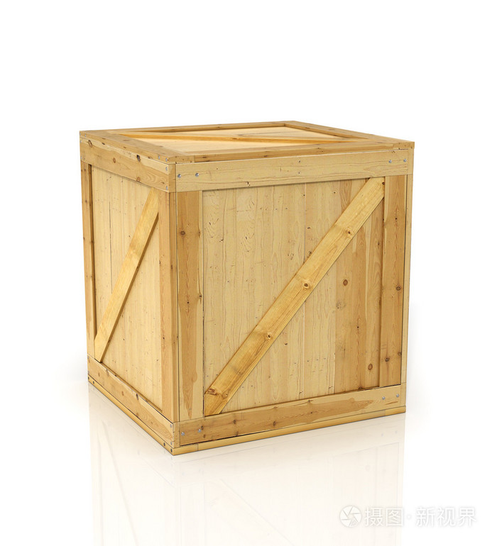 在白色背景上的木盒子照片-正版商用图片0fc452-摄图新视界
