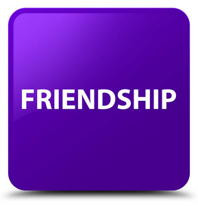 友谊紫方形按钮