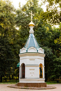 在公园里的教堂以 Kulibin 命名。俄罗斯, 下诺夫哥罗德