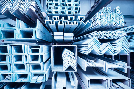 钢铁建材特写照片