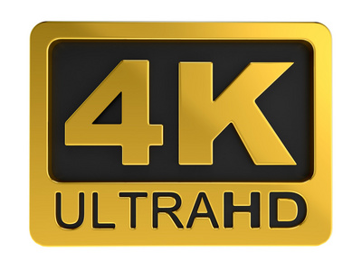 超高清 4k 图标照片
