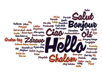 你好国际词云你好词云在不同的语言用不同语言拼贴的谢谢你课程 交换