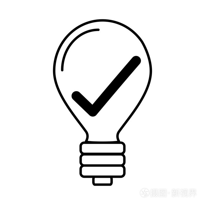 小鳞茎状好主意孤立图标插画-正版商用图片0fci6b-摄图新视界