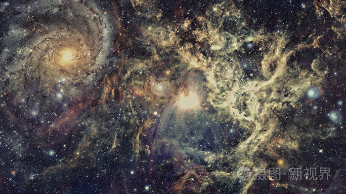 繁星的外层空间背景纹理。这幅图像由美国国家航空航天局提供的元素
