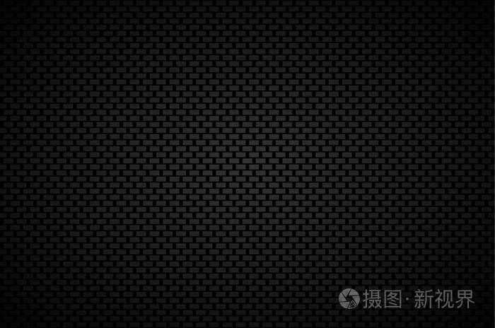 黑色抽象背景灰色矩形和框架, 现代矢量插图, 黑色金属墙纸