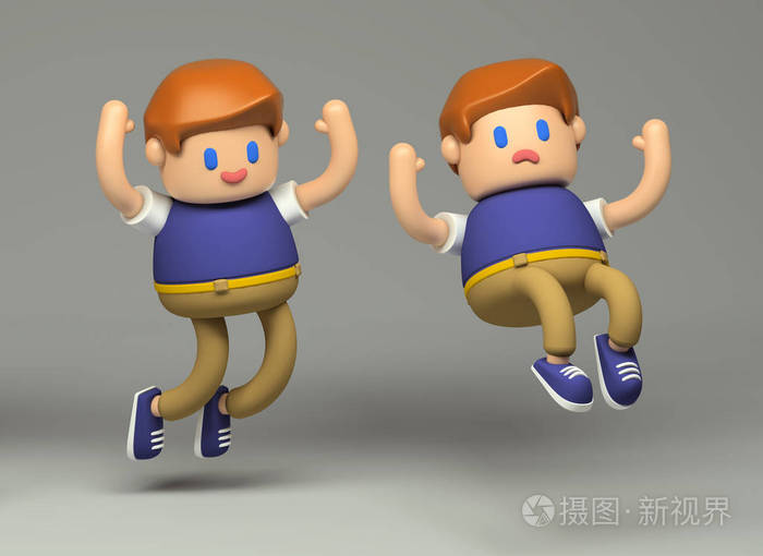 3d 弹跳和绊倒男孩玩具字符 灰色背景下可爱的小人物照片 正版商用图片0fcrmi 摄图新视界 3d 弹跳和绊倒男孩玩具字符 灰色背景下可爱的小人物照片 正版商用图片0fcrmi 摄图新视界