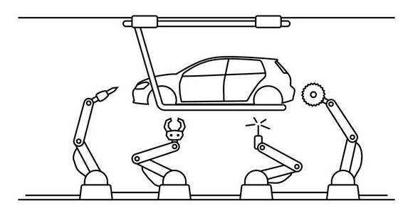 细线式汽车装配输送线