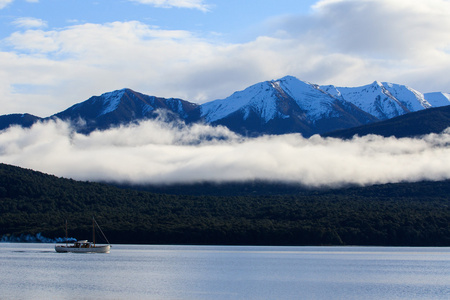 美丽的风景特阿诺湖南岛新西兰图片