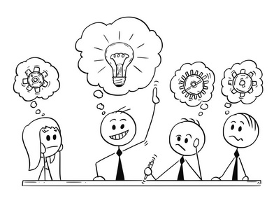 头脑风暴会议图片-头脑风暴会议素材-头脑风暴会议插画-摄图新视界