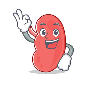 肾卡通好的肾脏字符卡通风格照片