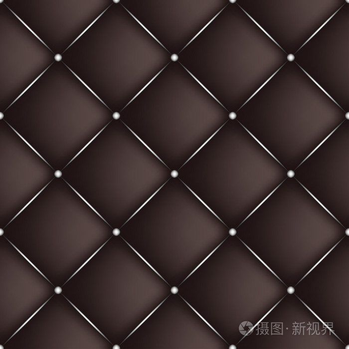 绗缝的皮革纹理