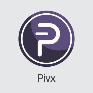 Pivx Blockchain Cryptocurrency 硬币。Pivx 矢量徽标