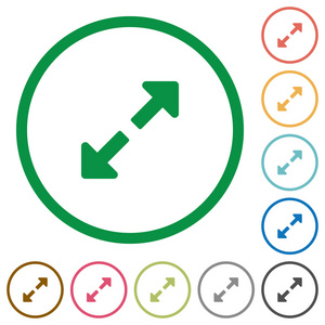 调整轮廓的全平面图标的大小照片