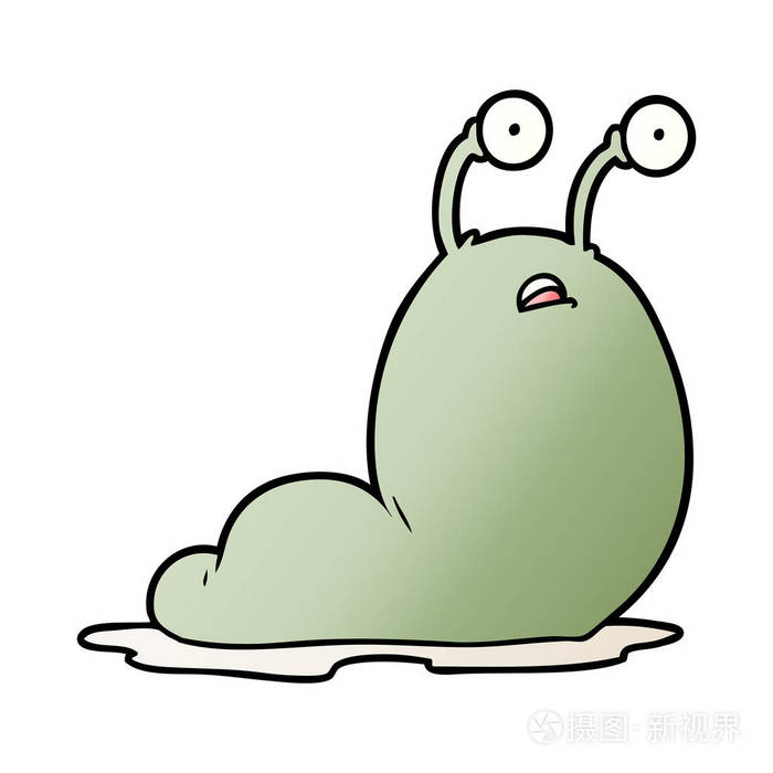 卡通蛞蝓的矢量图解插画-正版商用图片0fdbx1-摄图新视界