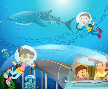 潜水到地面图片