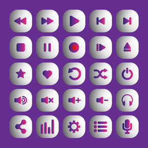 音频图标集图片