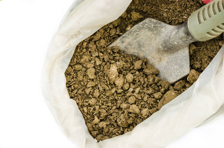 干牛粪袋, 白底干粪照片