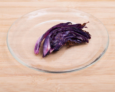 烤红紫甘蓝透明板木制切板