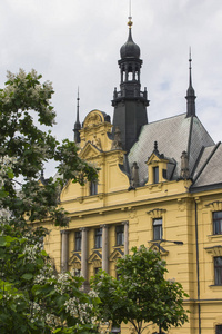 布拉格老城的一座美丽的老房子。捷克共和国