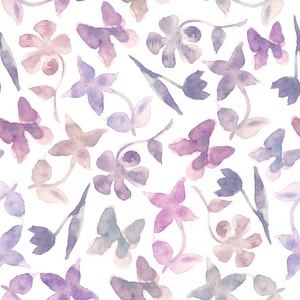 时尚紫色花卉背景