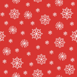 圣诞节无缝的手淹没模式与雪花。图案适用于装饰卡片请柬纺织品包装剪贴簿和网页背景