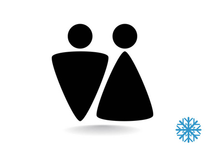 wc 与性别标志图标照片