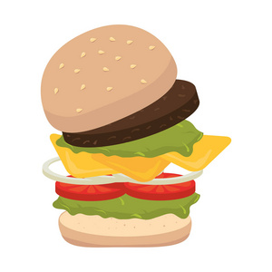 汉堡包快餐图标图片