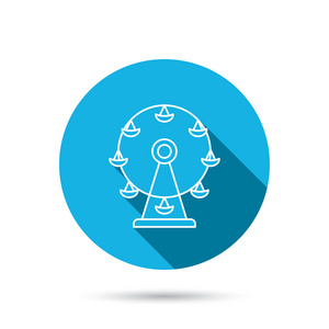 摩天轮图标.娱乐公园标志照片