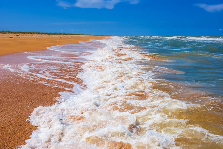 夏日海边沙滩风景