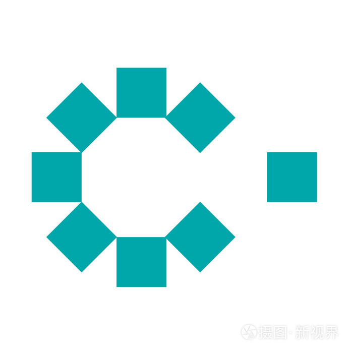 一体化概念图标.框图标.股票图平 d