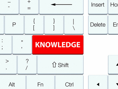 知识红色键盘按钮