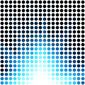 蓝色圆点的背景下，创意设计模板