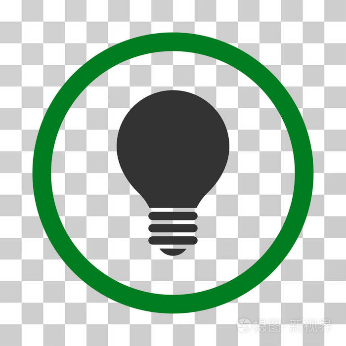 电灯圆形的矢量图标
