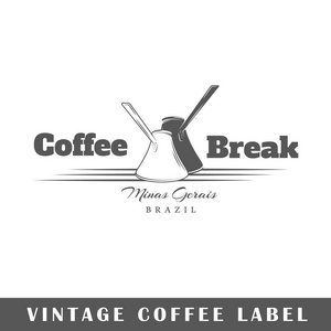 咖啡标签模板