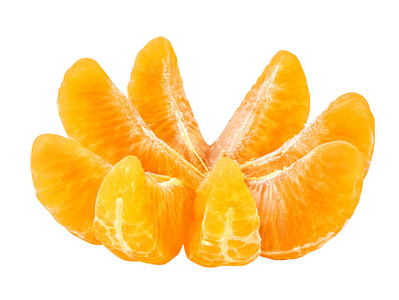橘红色或白色衬底上分离出普通话水果