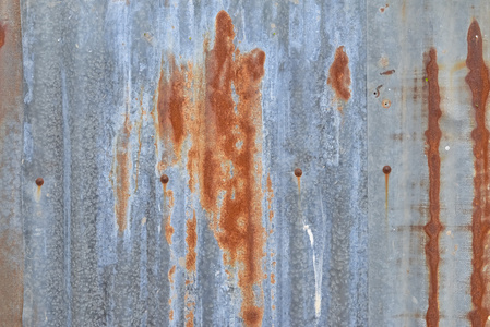老铁墙老生锈的铁皮墙照片
