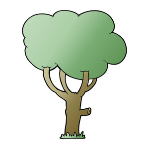 免费矢量树卡通树矢量图照片